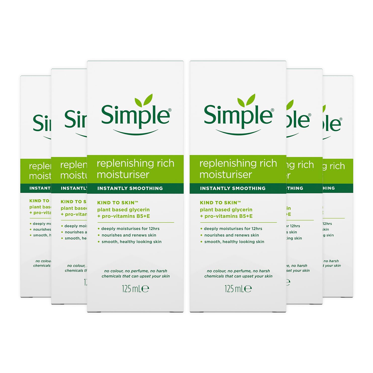 Simple Kind to Skin moisturiser bottle closeup for gentle hydration