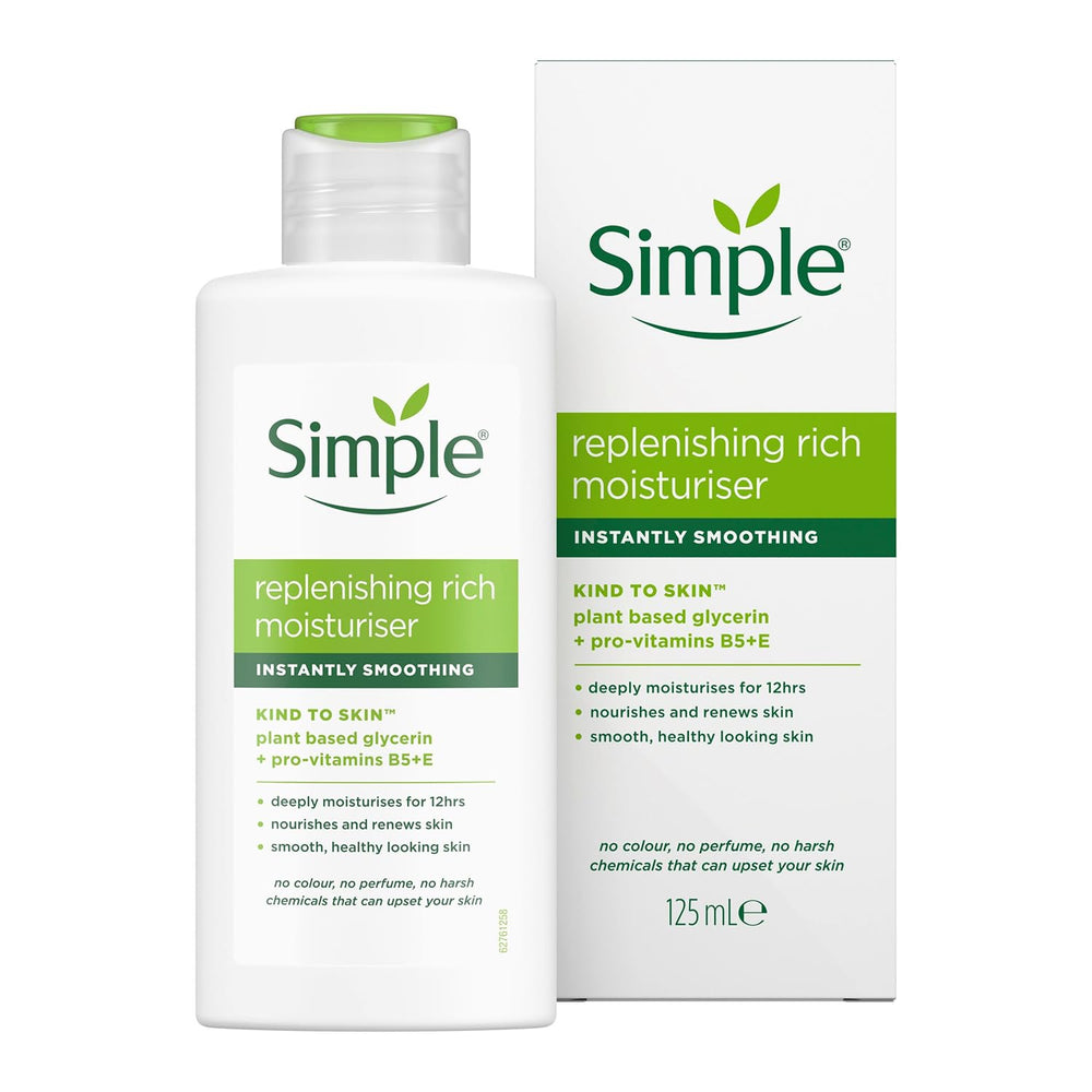 Simple Kind to Skin moisturiser ideal for daily use and sensitive skin