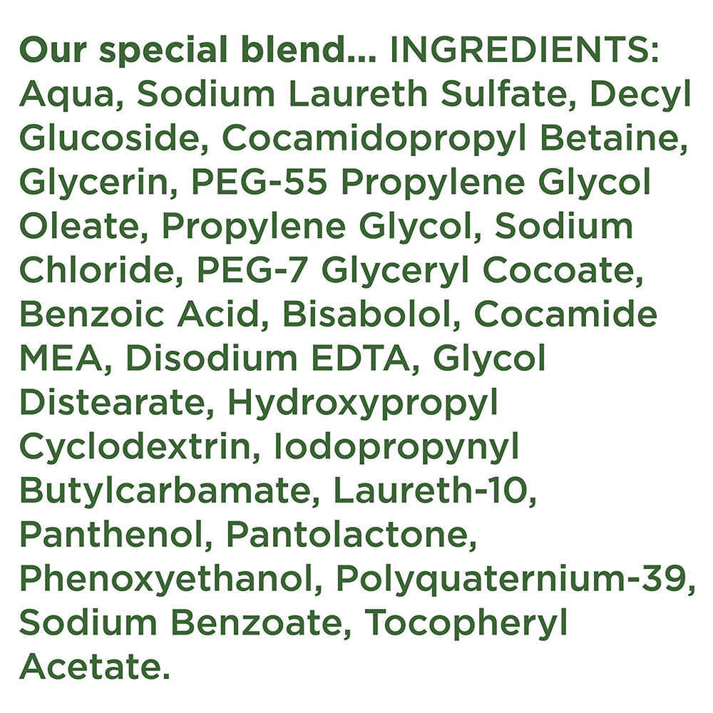Simple moisturizing face wash ingredients close-up emphasizes skin-loving vitamins and gentle cleansing.