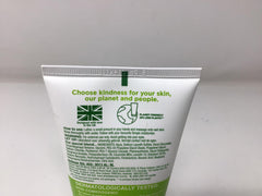 Simple moisturizing face wash pour action demonstrates easy lather for quick skincare routine.
