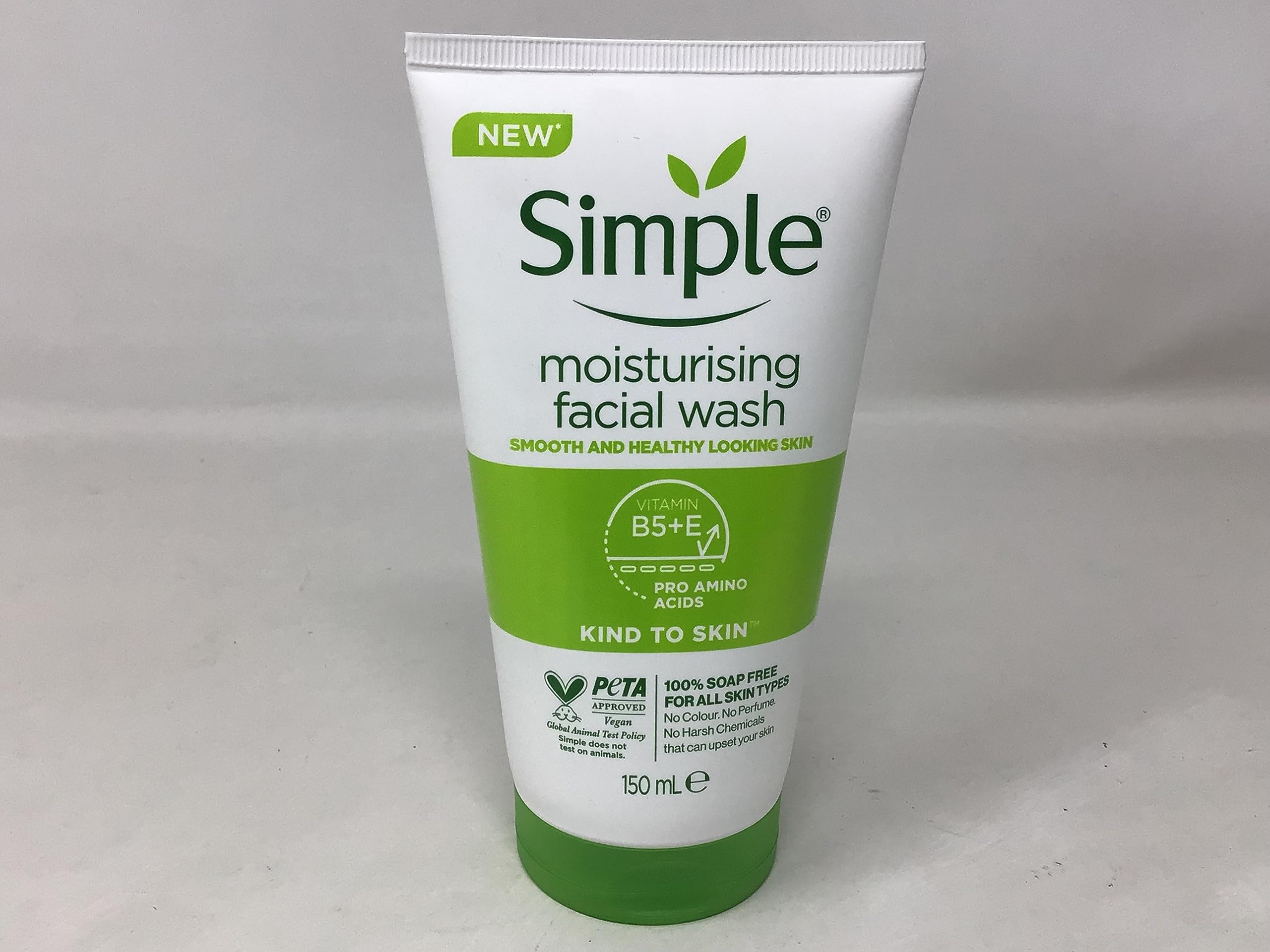 Simple moisturizing face wash sensitive-skin focus shows gentle cleansing option for delicate skin.