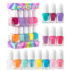 SIMPLE PLEASURES Unicorn Rainbow set with 14 colors for playful manicures.