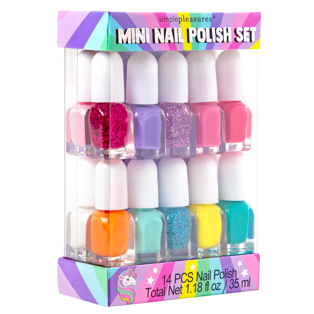 SIMPLE PLEASURES unicorn theme pink packaging inspires imaginative nail art sessions.