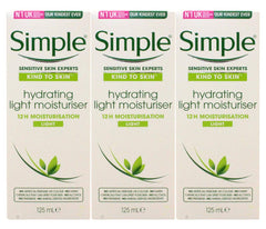 Simple Skin Hydrating Moisturizer 3-pack provides all-day hydration for sensitive skin