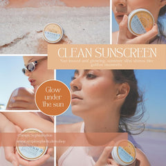 Simple Sophistication Tallow Sun Balm tinted on face and body for versatile coverage.