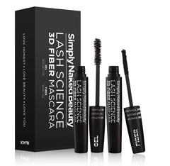 Simply Naked Beauty 3D Lash Mascara kit box with two tubes for all-day wear.