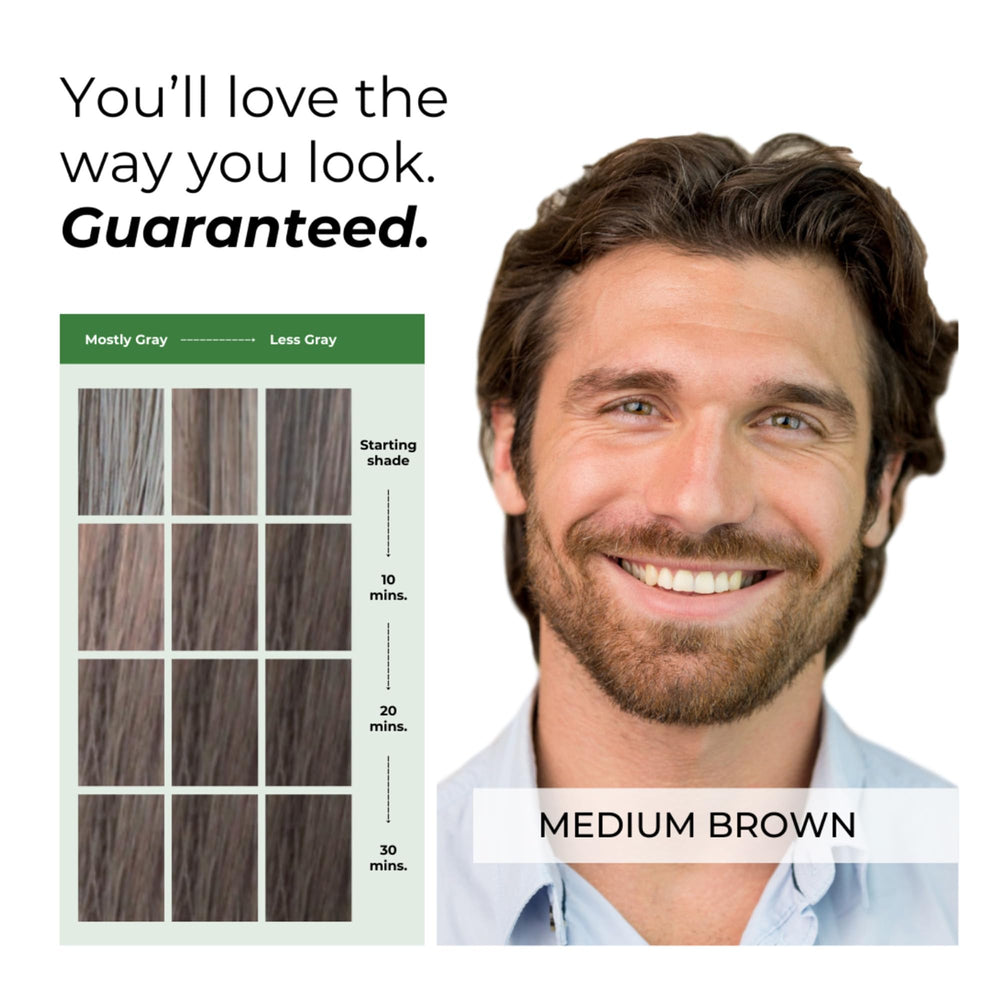 simpler hair color long-lasting gray coverage swatch for durability.