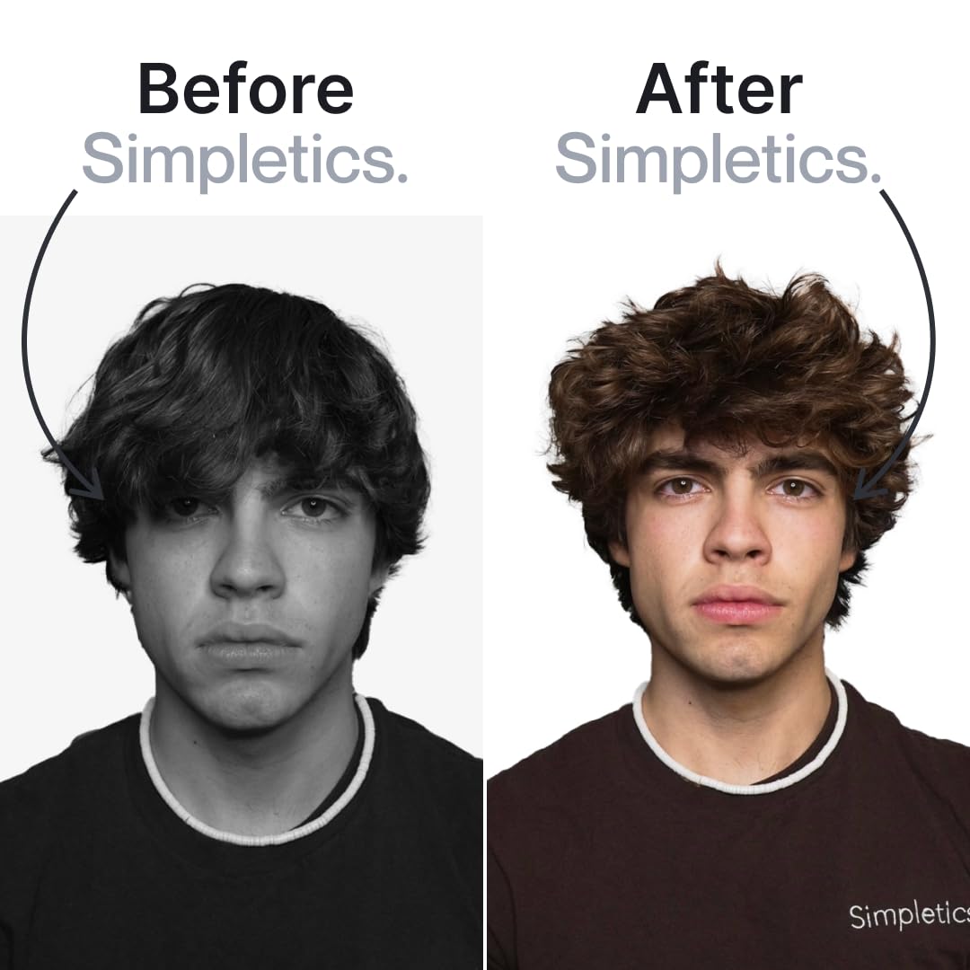 Simpletics Himalayan Sea Salt Hair Spray vanilla pump application shows quick, light-hold styling.