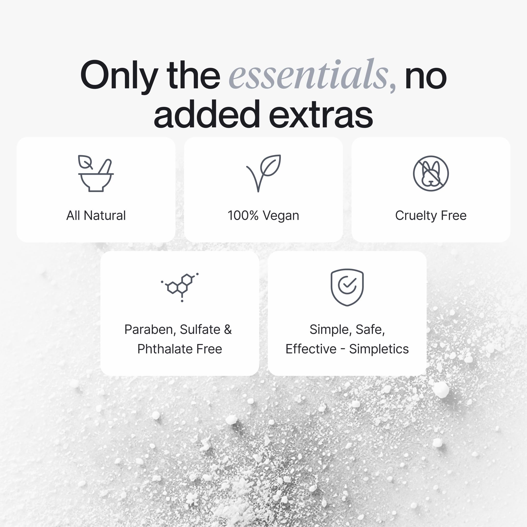 Simpletics Texturizing Powder before-after look demonstrates added volume without heaviness