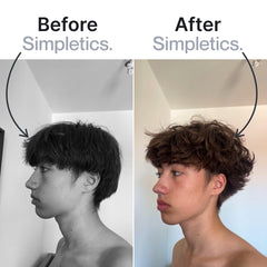 Simpletics Texturizing Powder dispense action demonstrates quick root lift for everyday styling