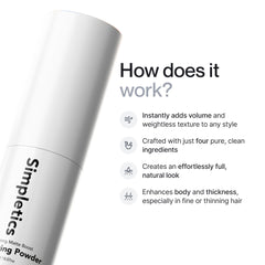 Simpletics Texturizing Powder matte-finish shot highlights weightless texture