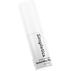 Simpletics Texturizing Powder packaging shows clean design for easy styling options