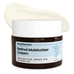 Simplified Skin crema retinol 2.5% para el rostro, ayuda a firmeza y tono.
