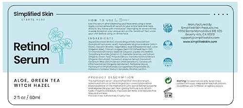 Simplified Skin retinol serum cruelty-free logo signals ethical skincare choices
