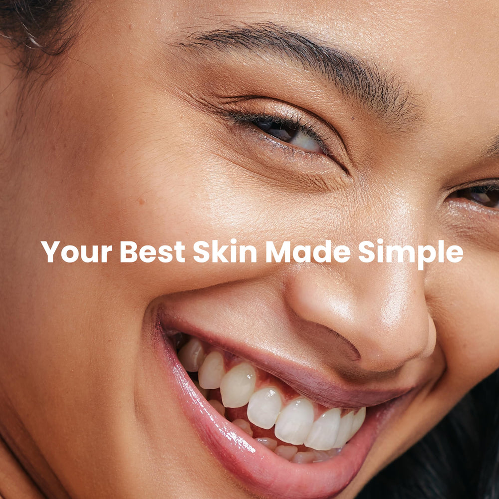 Simplified Skin product shot showing 4 fl oz bottle dimensions