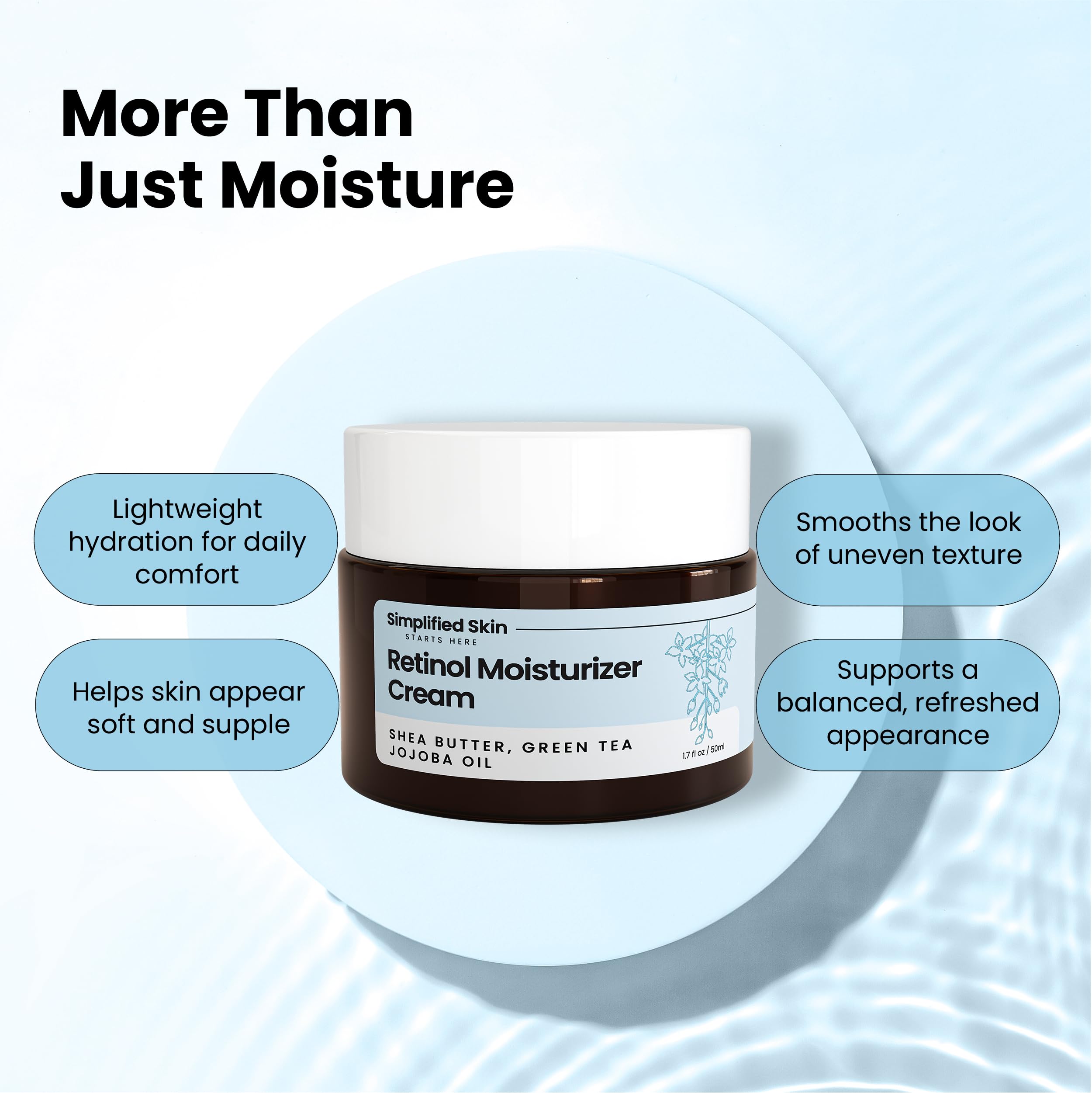 Simplified Skin textura ligera no grasa, ideal para aplicar antes del maquillaje.