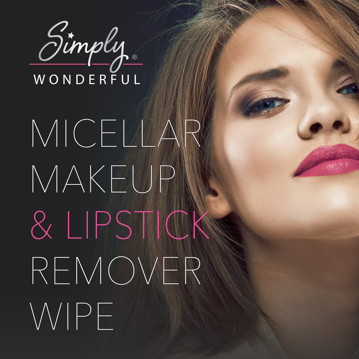 Simply Wonderful individually wrapped wipes per sachet emphasizing moisture retention and mess-free travel.