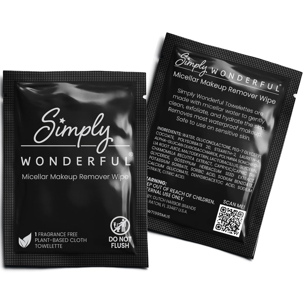 Simply Wonderful spa and salon use shot showing professional-grade makeup removal for events.