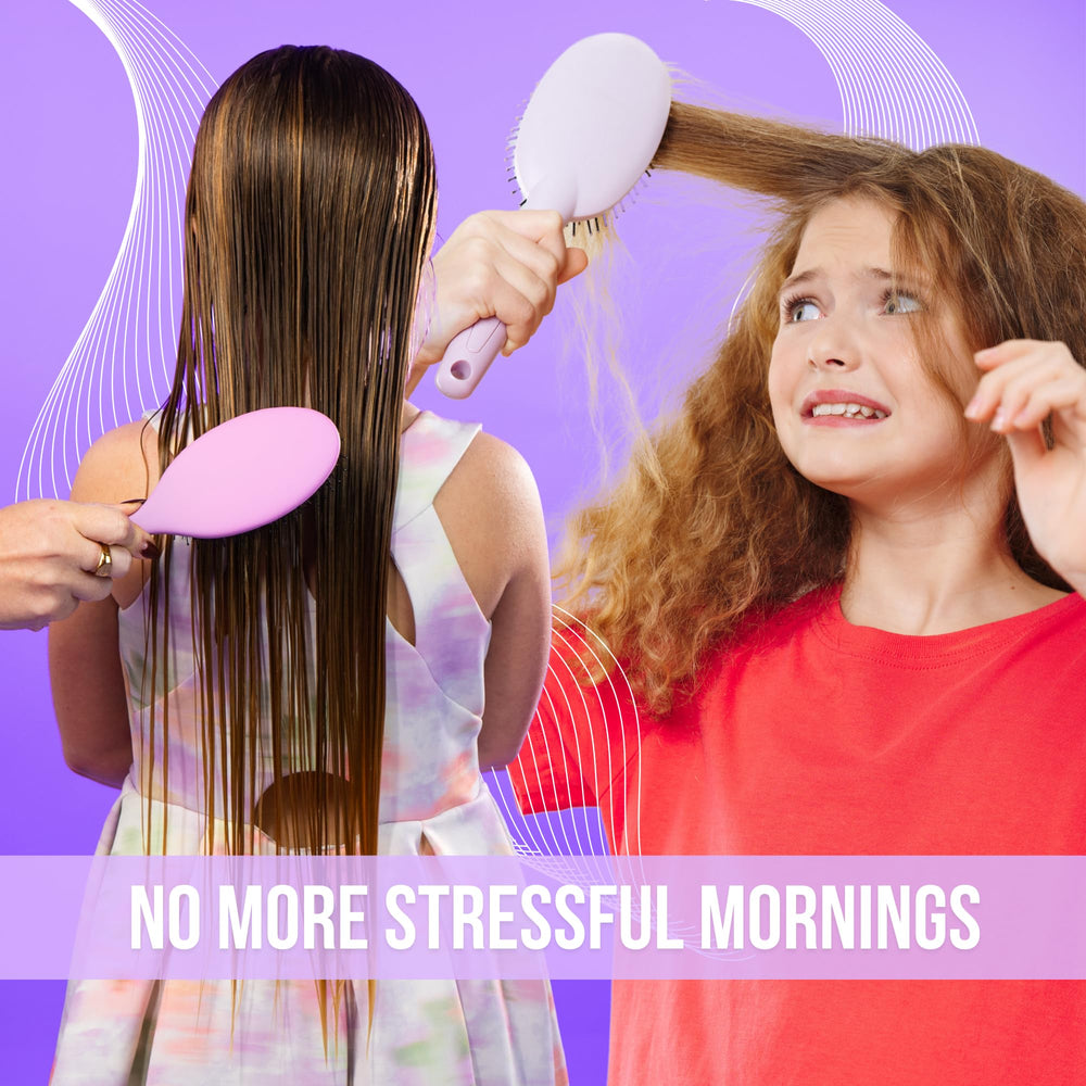 SimplyHair Ultimate Brush after-brushing shine and smoothness on natural hair.