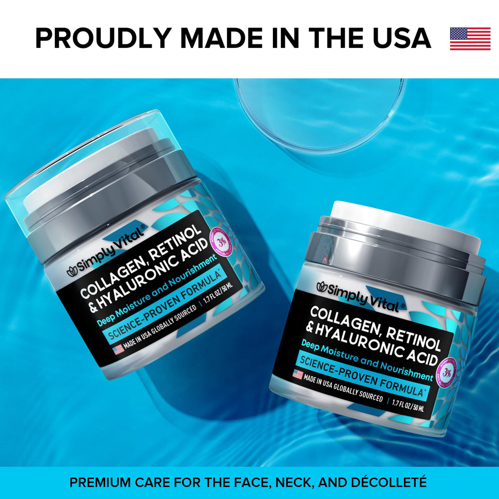 SimplyVital application on face and neck demonstrates even spread and quick absorption.