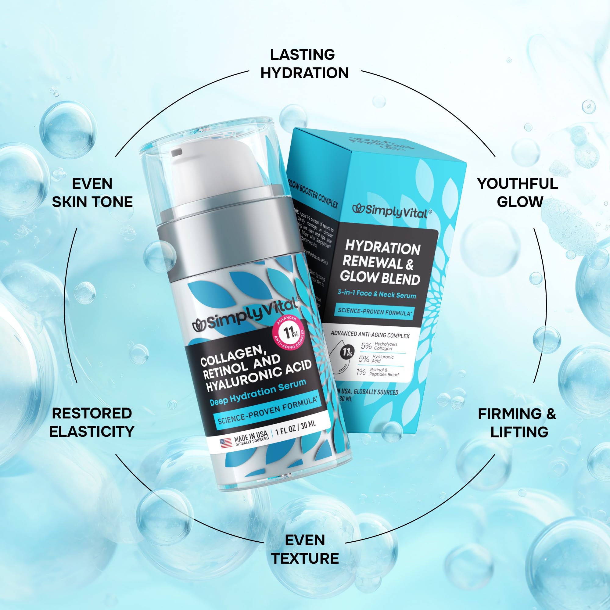 SimplyVital daily routine shot promotes an approachable skincare step
