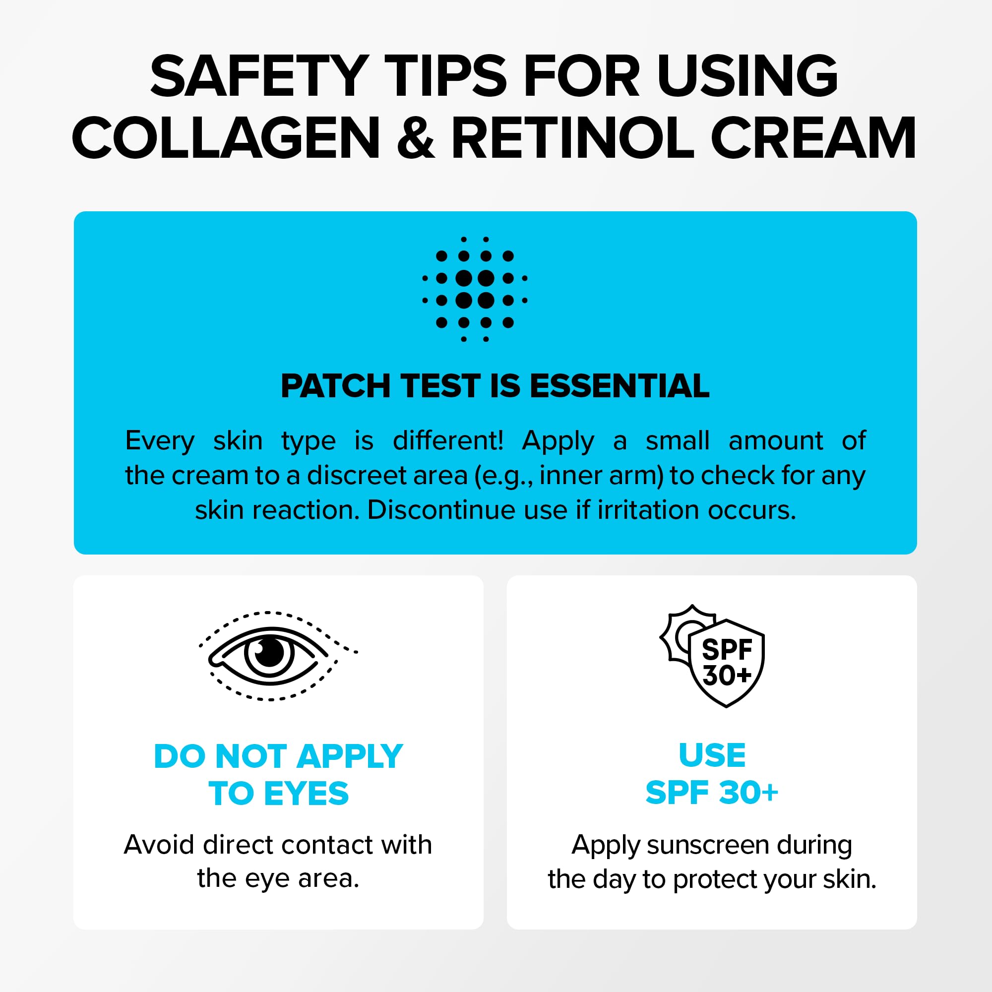 SimplyVital morning use with SPF 30+ guidance for protection.