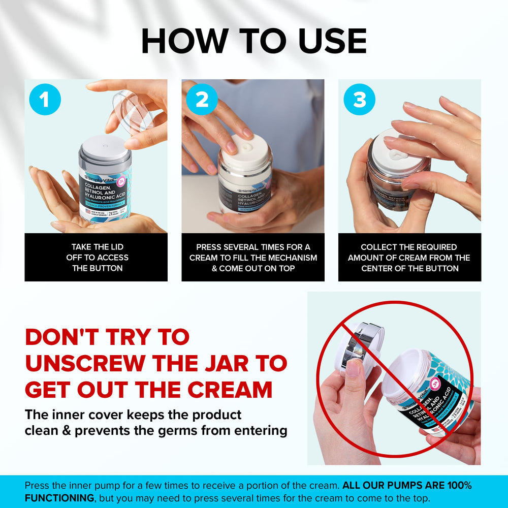 SimplyVital night routine image suggests overnight hydration and renewal.
