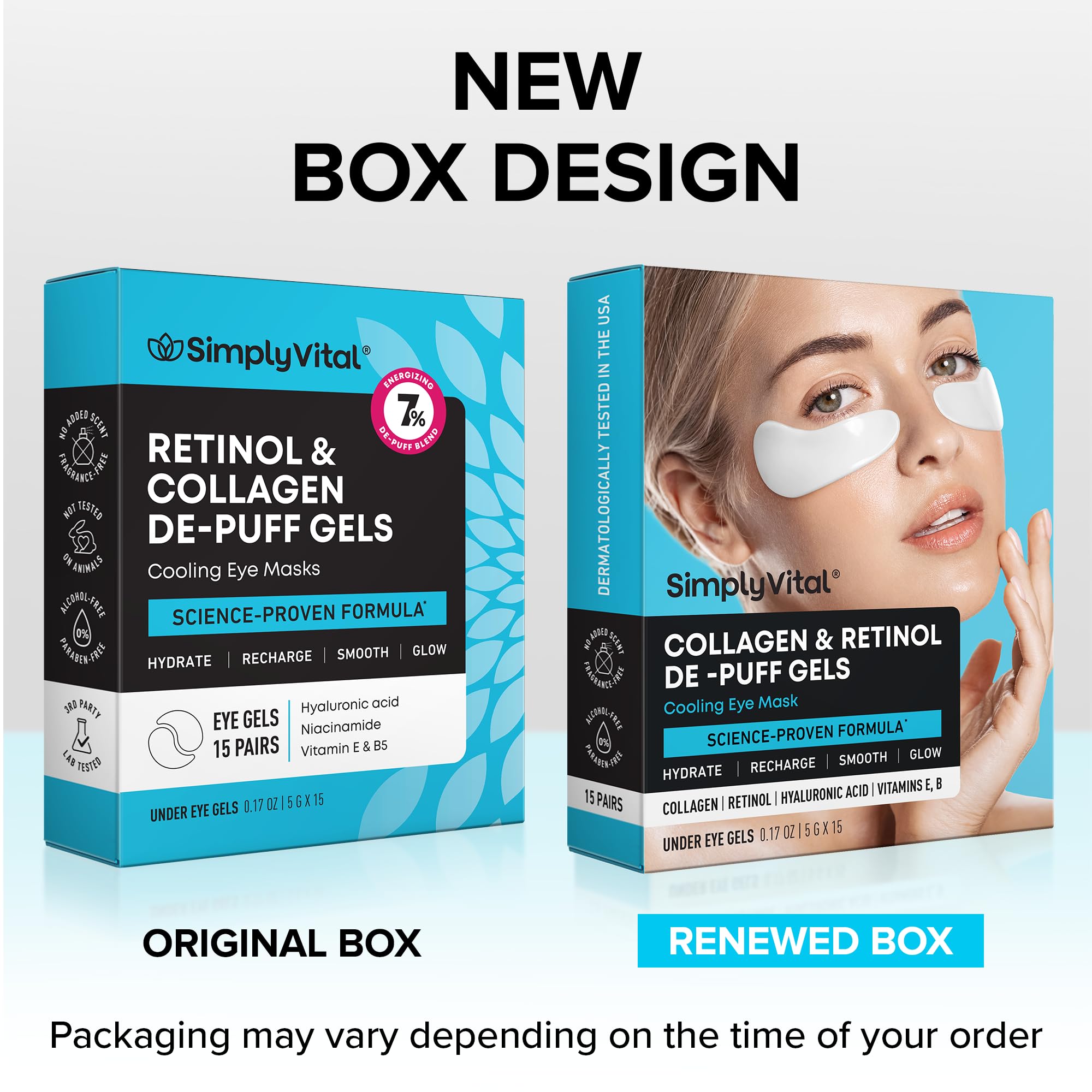 SimplyVital travel-friendly eye patches ready for quick reset anywhere