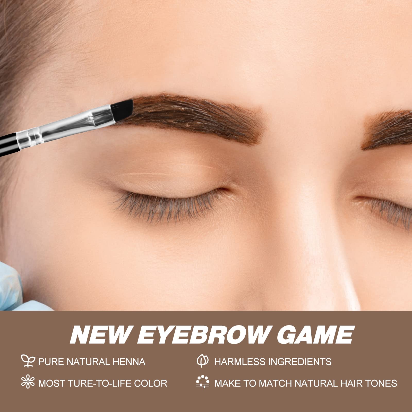 Simpout Henna spot application on hair demonstrates grey coverage and control.