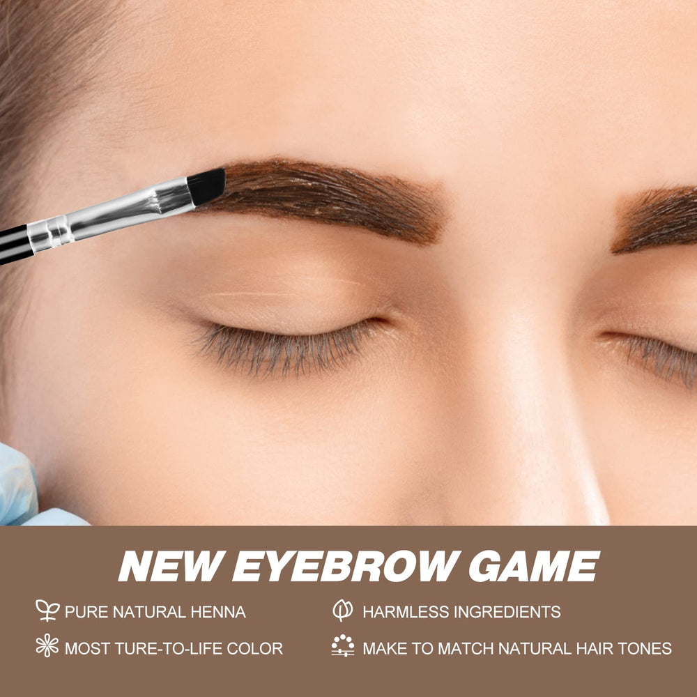 Simpout Henna spot application on hair demonstrates grey coverage and control.