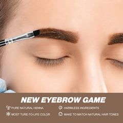 Simpout Henna spot application on hair demonstrates grey coverage and control.