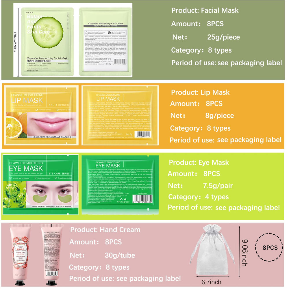 SIMSHOTUS spa kit eye patches deliver a cooling, brightening feel during routines