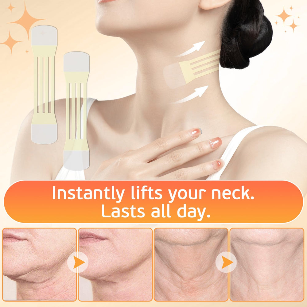 sinBron neck tape lifting invisible hypoallergenic materials for skin comfort.