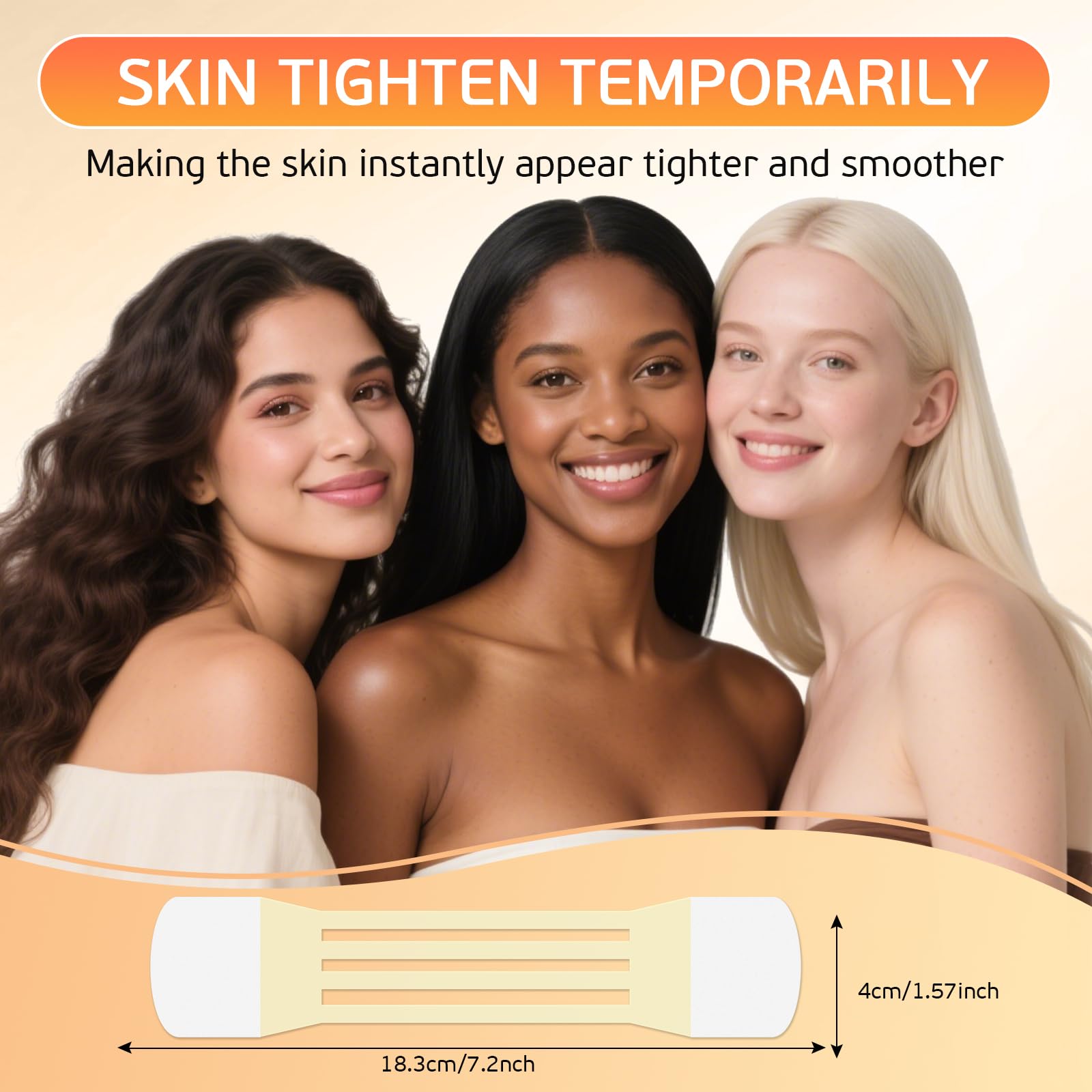 sinBron neck tape lifting invisible packaging for on-the-go styling.