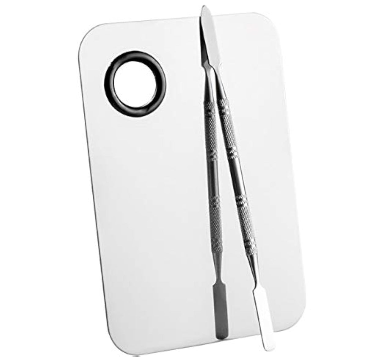 Sinen palette front view showing smooth stainless surface and compact size benefit