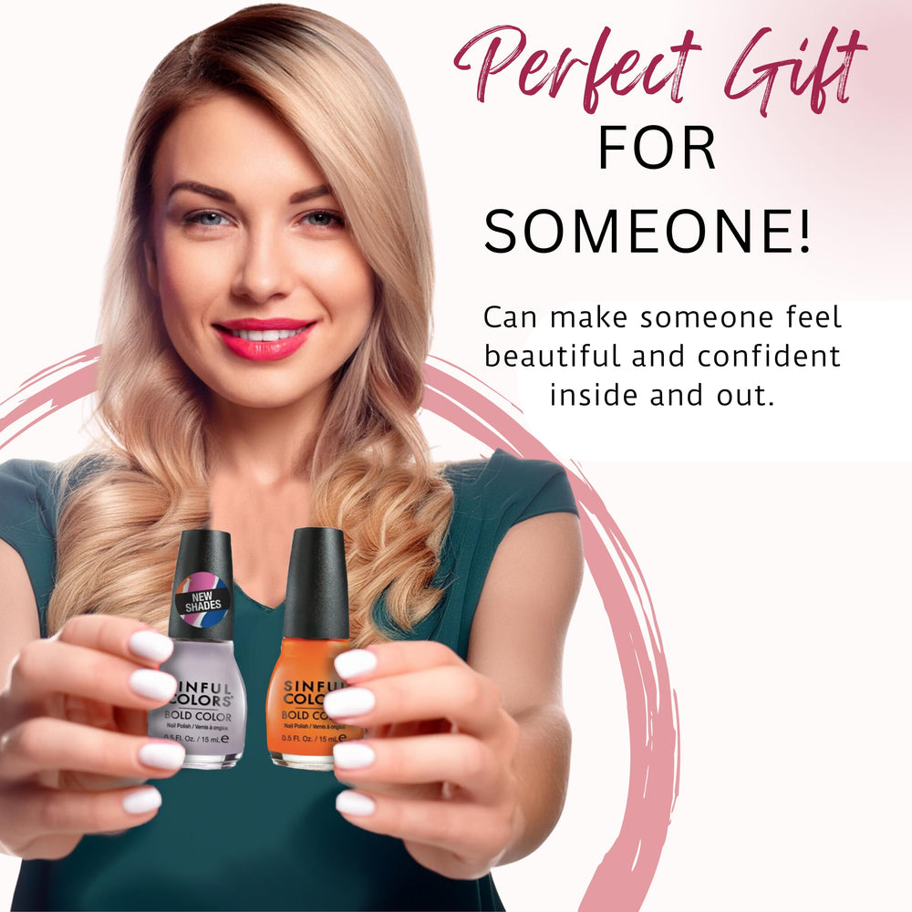 SinfulColors nails worn on real nails demonstrate everyday wearability and style.