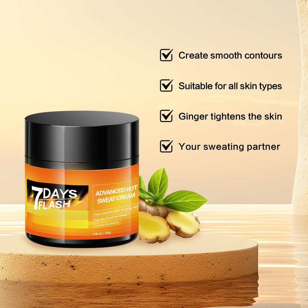 SINKOV Hot Sweat Cream being applied with easy spread for pre-exercise use.
