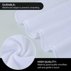 SINLAND reinforced edges on the washcloth, durable design resists unraveling