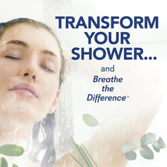 SinuCleanse vapor shower steamer eucalyptus releases aroma for spa-like refreshment.