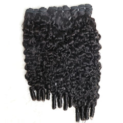 Sinuowei curly hair bundles 20-inch natural black for seamless color matching