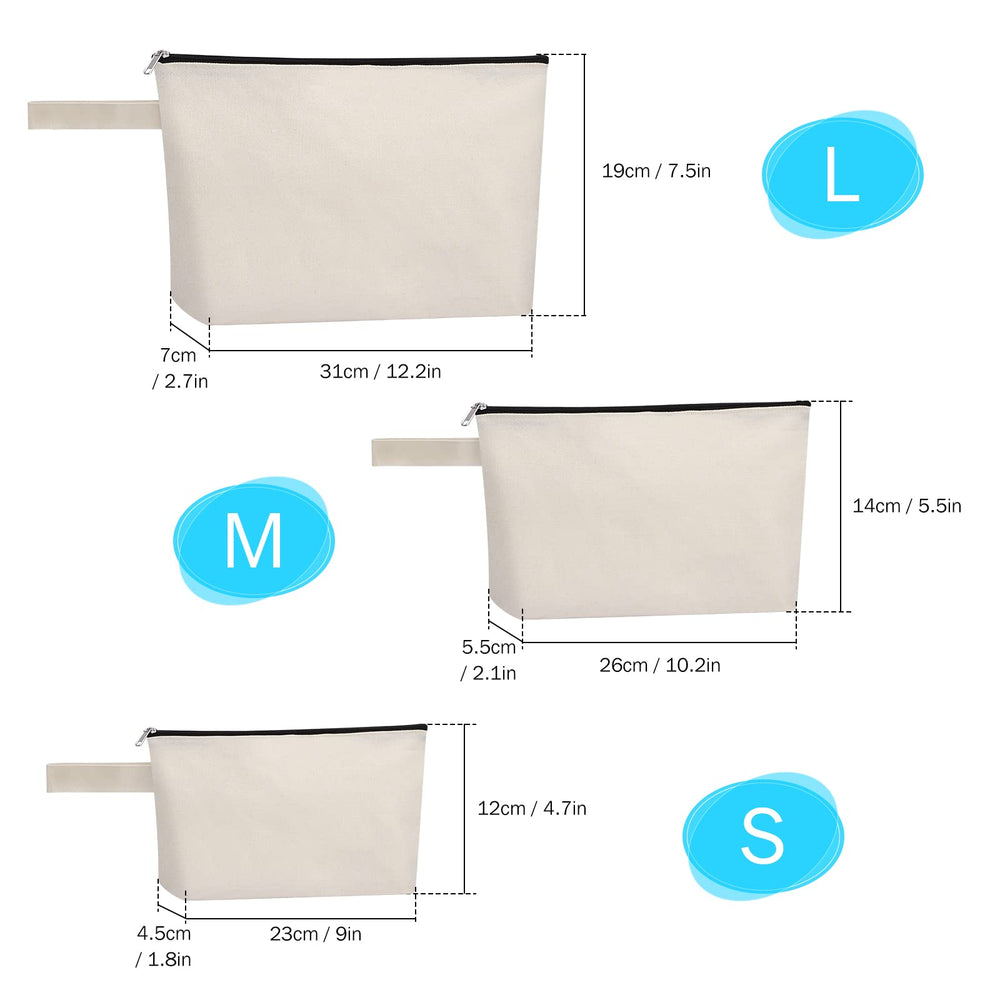 Sinzip diy-blank-sides canvas pouch invites personalization for gifts or personal style.