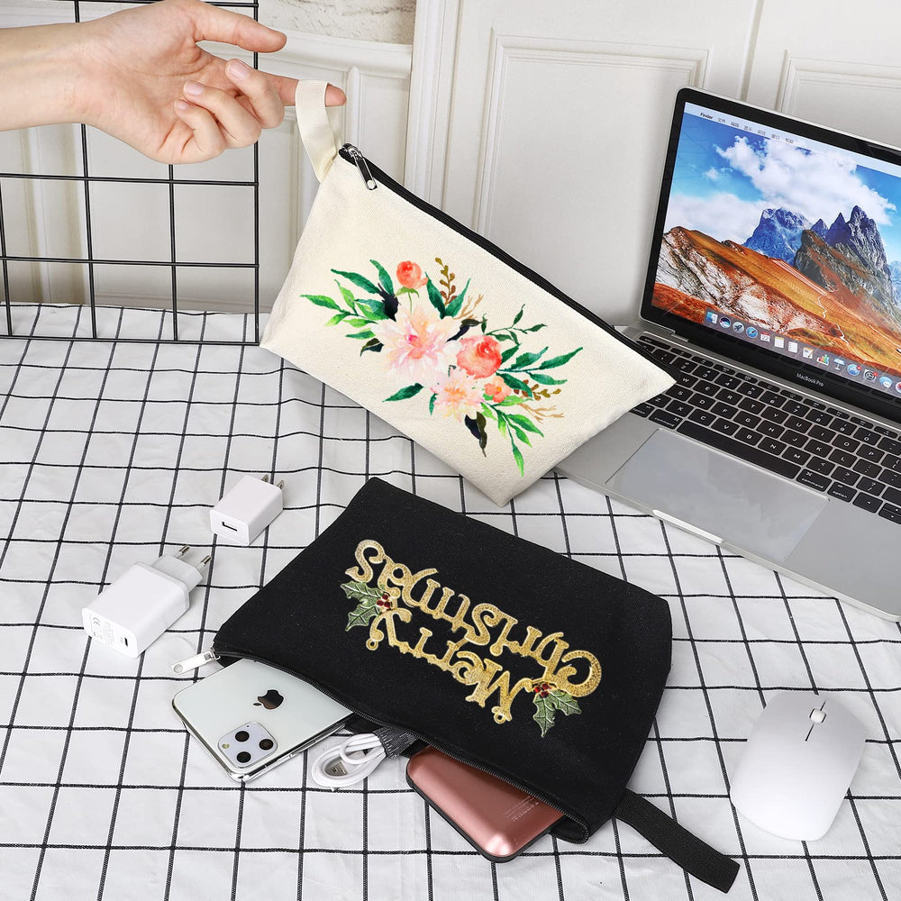 Sinzip medium canvas pouch balances capacity with portability for travel or school.