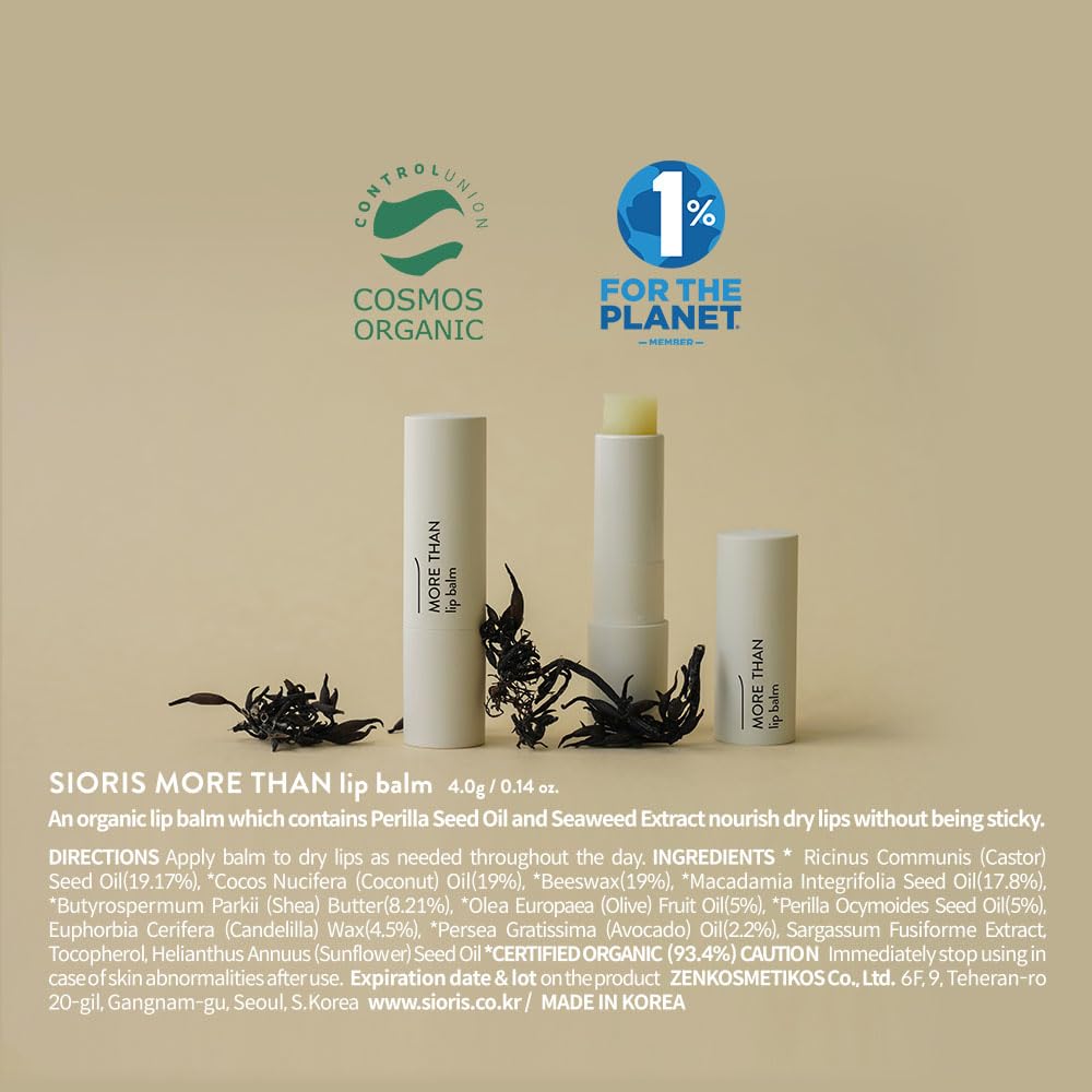 SIORIS Cosmos Organic badge signals trusted organic credentials.