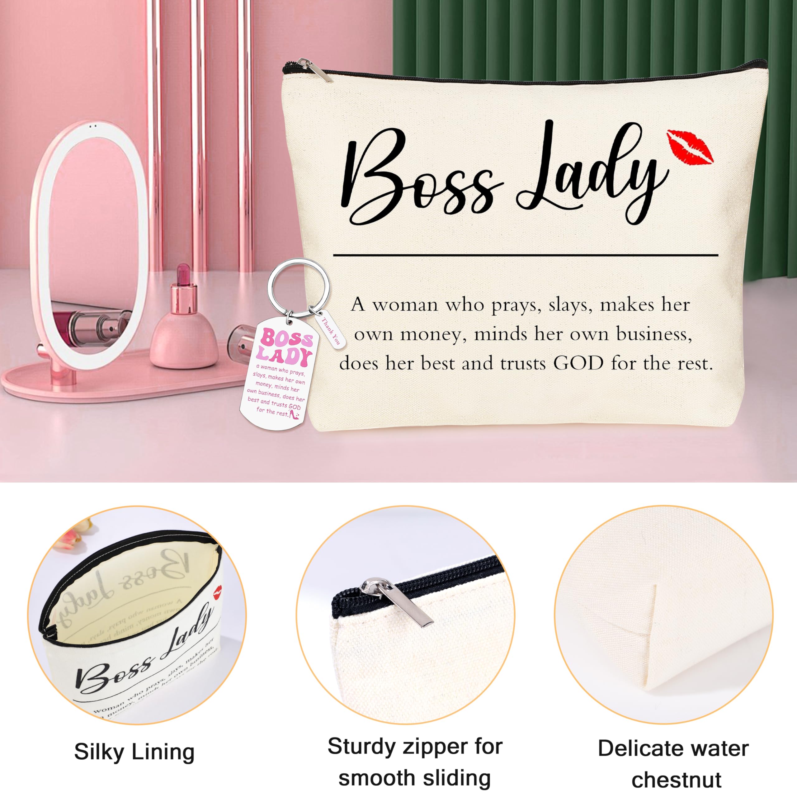SiplyHaven Boss Lady glass cup with straw for stylish hydration.