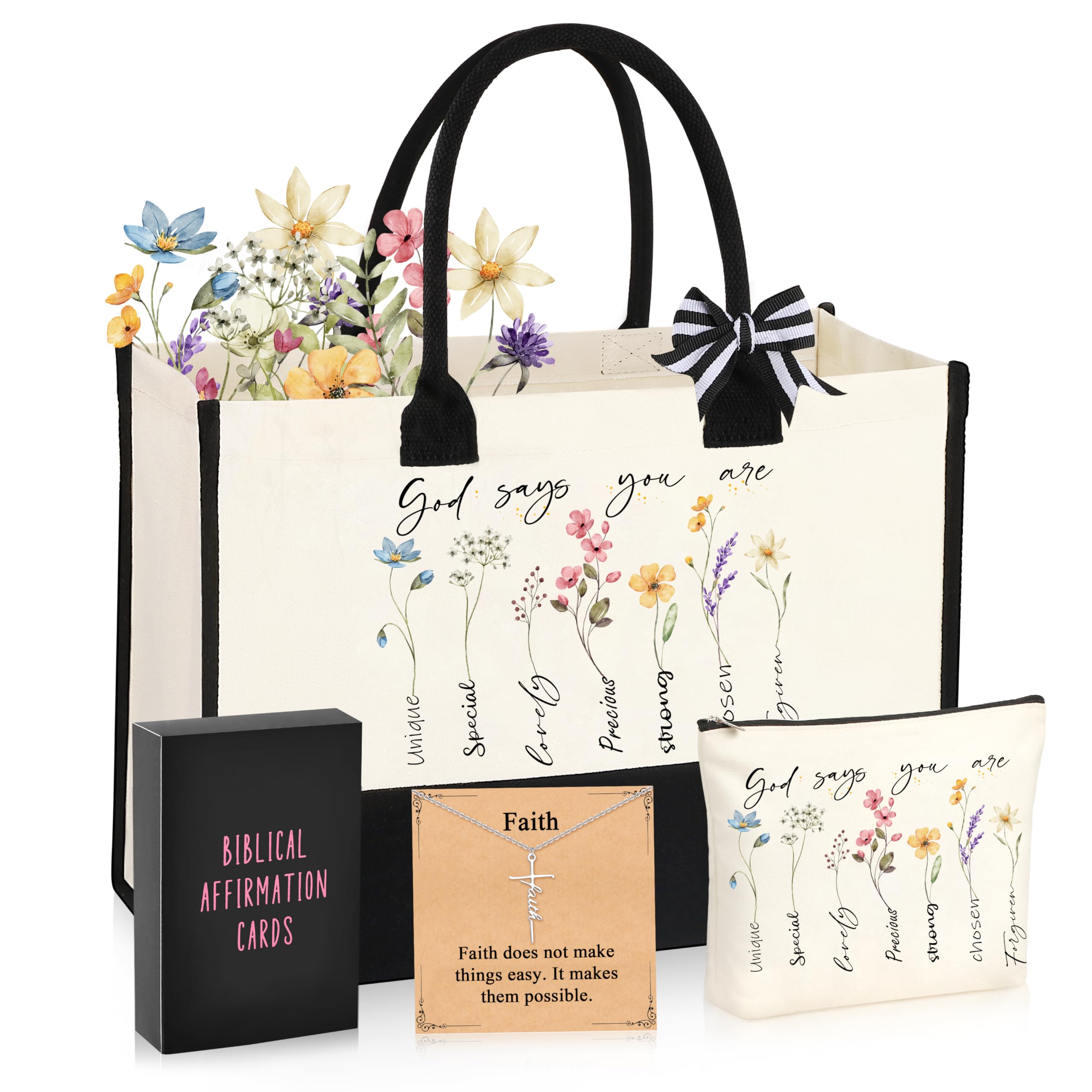 SiplyHaven tote bag with quote for everyday carry and encouragement.
