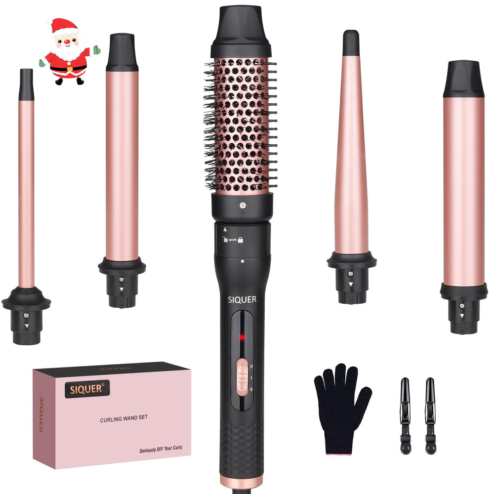 SIQUER 5 in 1 half-inch barrel for precise, tight curls and waves