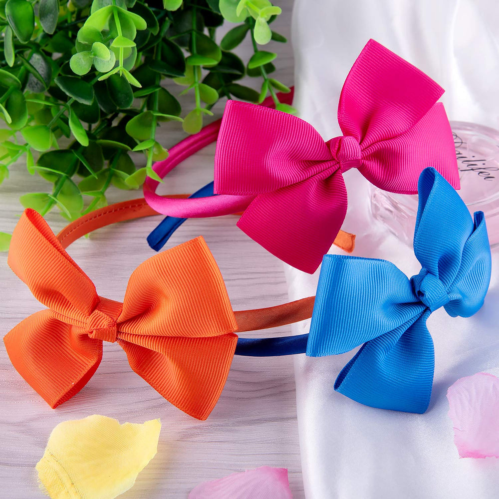 SIQUK bow headbands 13.5cm height provides secure hold.
