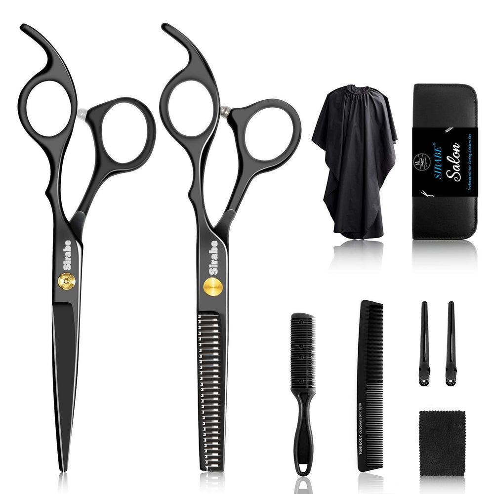 Sirabe hair cutting scissors set main view highlights professional precision for salon or home