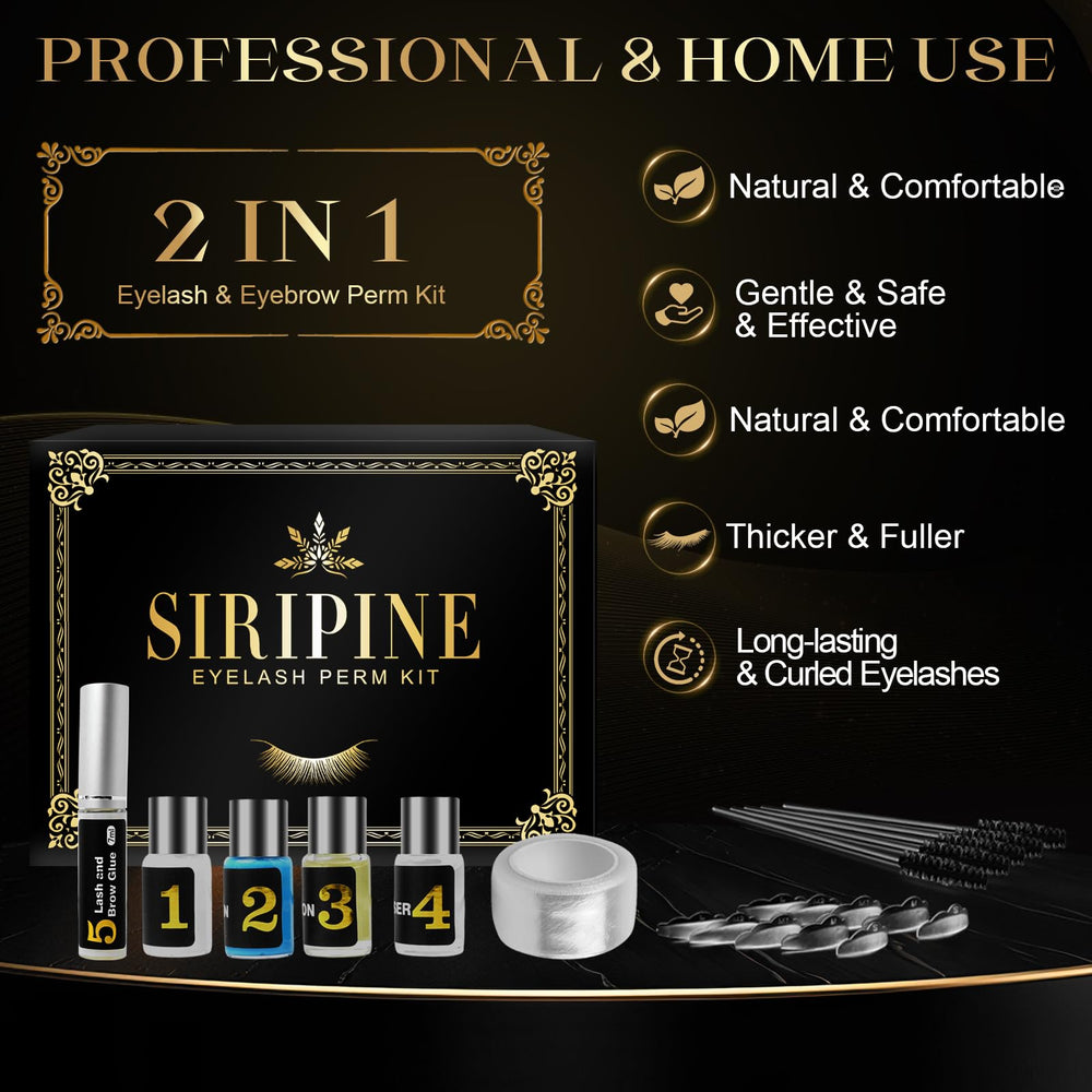 Siripine eyelash lift kit results closeup reveals lifted lashes and definition