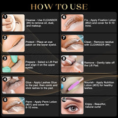 Siripine eyelash lift kit setting lotion defines curl for open-eyed appearance
